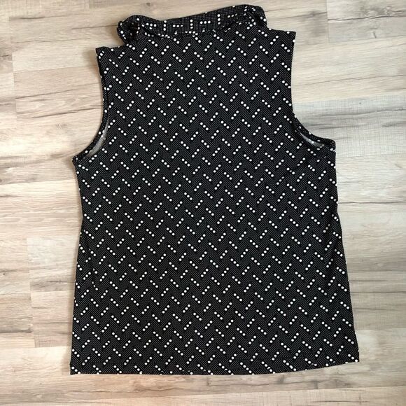 Banana Republic Sleeveless Black & White Top Sz S - Picture 5 of 5